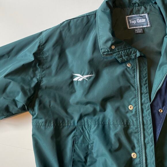 Vintage 90s Michigan State Spartans Green Windbreaker Jacket Men's XL Big Ten - Picture 4 of 15